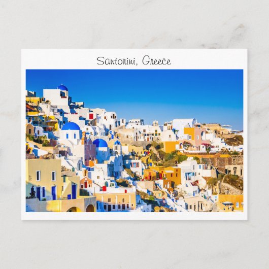 Carte Postale Santorin en Grèce (Devant)