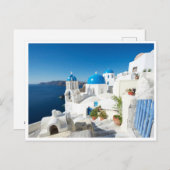 Carte postale - Santorin en Méditerranée (Devant / Derrière)