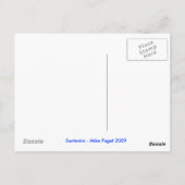 Carte postale Santorin Grèce (Dos)