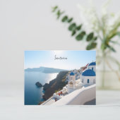 Carte Postale Santorin Grèce (Debout devant)