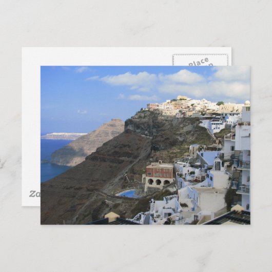 Carte Postale Santorin, Grèce (Devant / Derrière)