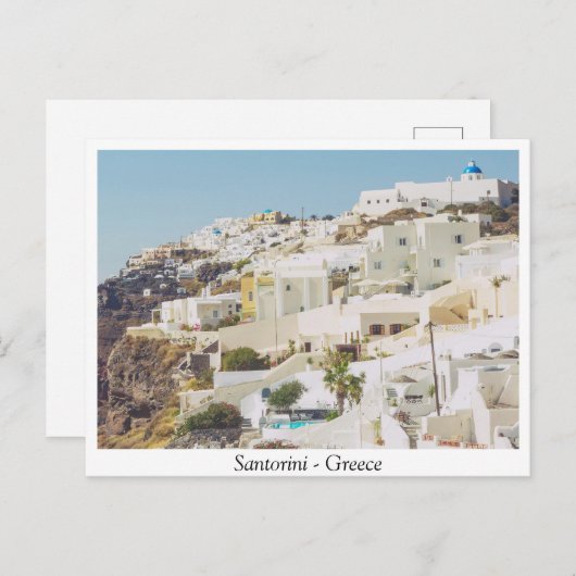Carte Postale Santorin, Grèce (Devant / Derrière)