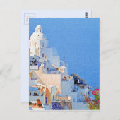 Carte Postale "Santorin, Grèce" (Devant / Derrière)