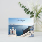 Carte Postale Santorin Grèce (Debout devant)
