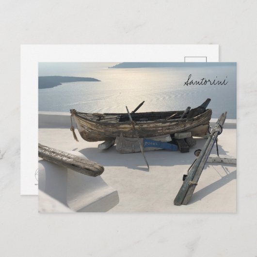 Carte Postale Santorin Grèce (Devant / Derrière)