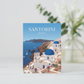 Carte Postale Santorin Grèce (Debout devant)