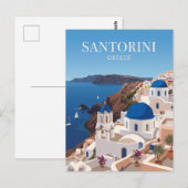 Carte Postale Santorin Grèce (Devant / Derrière)