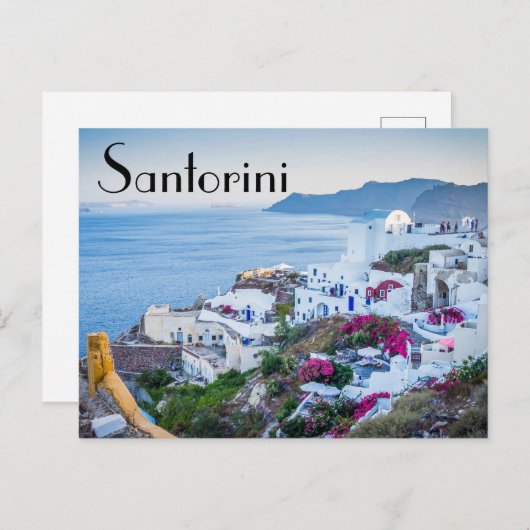 Carte Postale Santorin Grèce (Devant / Derrière)