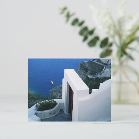 Carte Postale Santorin Grèce (Debout devant)