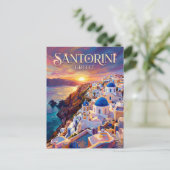 Carte Postale Santorin Grèce (Debout devant)