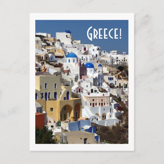 Carte Postale Santorin, Grèce (Devant)