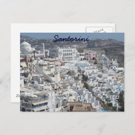 Carte Postale Santorin, Grèce (Devant / Derrière)