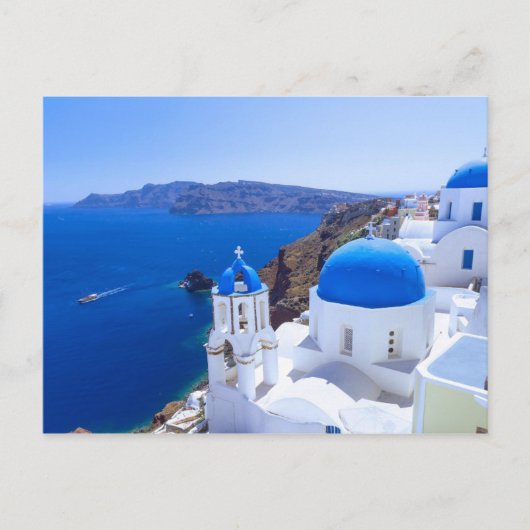 Carte Postale Santorin, Grèce (Devant)