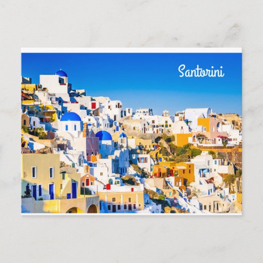 Carte Postale Santorin Grèce (Devant)