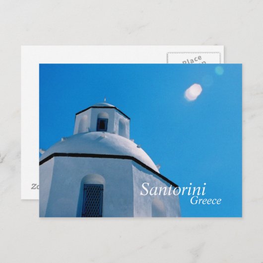 Carte postale Santorin, Grèce (Devant / Derrière)
