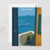 Carte Postale Santorin, Grèce (Devant / Derrière)
