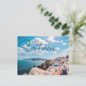 Carte postale Santorin Grèce (Debout devant)