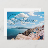 Carte postale Santorin Grèce (Devant / Derrière)