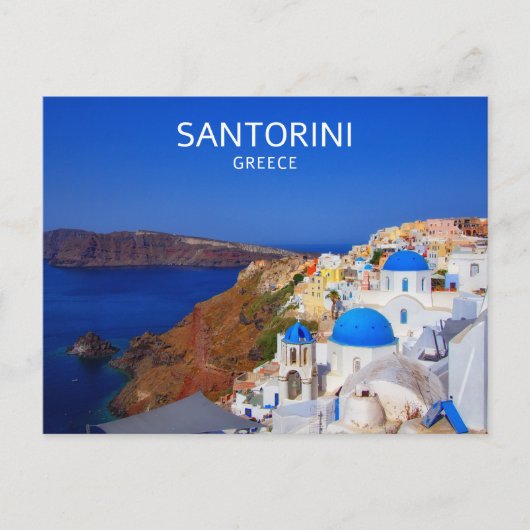 Carte Postale Santorin Grèce (Devant)