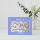 Carte Postale Santorin, Grèce/bâtiments blancs emblématiques (Debout devant)