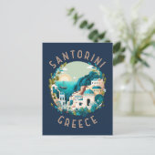 Carte Postale Santorin Grèce Cercle en détresse (Debout devant)