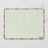 Carte Postale Santorin Grèce Ile Aquarelle Voyage Souvenir (Dos)