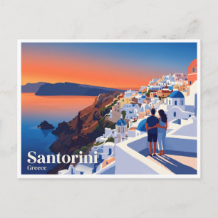 Carte Postale Santorin Oia Grèce