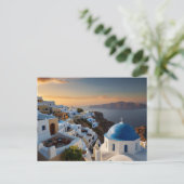 Carte Postale Santorin Sunset Bliss (Debout devant)