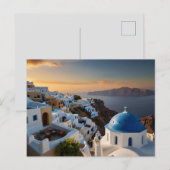 Carte Postale Santorin Sunset Bliss (Devant / Derrière)