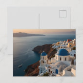 Carte Postale Santorin Sunset Bliss (Devant / Derrière)