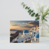 Carte Postale Santorin Sunset Bliss (Debout devant)