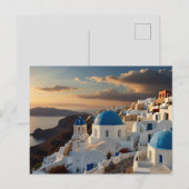 Carte Postale Santorin Sunset Bliss (Devant / Derrière)