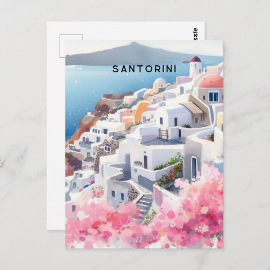 Carte Postale santorini (Devant / Derrière)