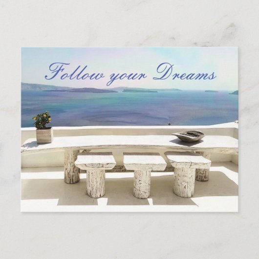 Carte postale Santorini Briefkaart (Voorkant)