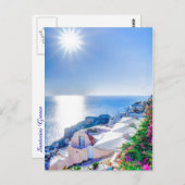 Carte Postale Santorini Grèce (Devant / Derrière)