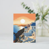 CARTE POSTALE SANTORINI GRÈCE N° 1 (Debout devant)