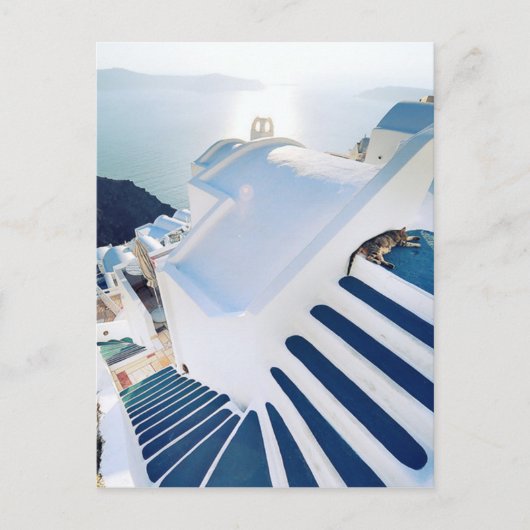 Carte Postale Santorini Oia Steps, Grèce (Devant)