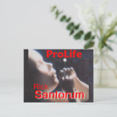 Carte Postale Santorum ProLife (Debout devant)