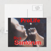 Carte Postale Santorum ProLife (Devant / Derrière)