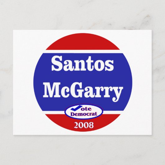 Carte Postale Santos McGarry en 2008 (Devant)
