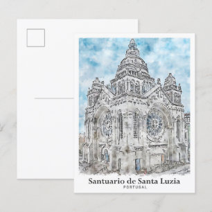 Carte Postale Santuario de Père Noël Luzia Portugal Travel