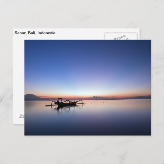 Carte Postale Sanur, Bali, Indonésie (Devant / Derrière)