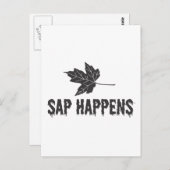 Carte Postale Sap Happens (Devant / Derrière)