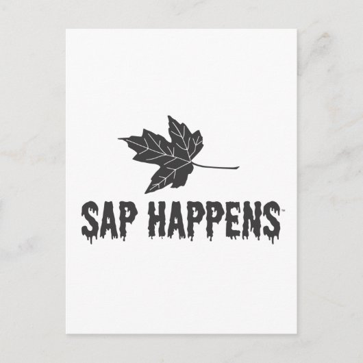 Carte Postale Sap Happens (Devant)