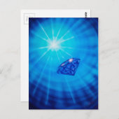 Carte Postale Saphir à barbotine (Devant / Derrière)