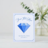 Carte Postale Saphir Pierre précieuse. Bijoux. 45 Ans de Mariage (Debout devant)