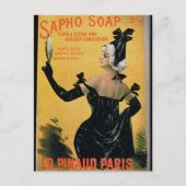 Carte Postale 'Sapho Soap - Donne une complexité claire et saine (Devant)