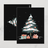Carte Postale sapin de Noël (Devant / Derrière)