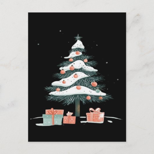 Carte Postale sapin de Noël (Devant)