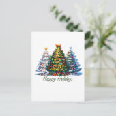Carte Postale sapin de Noël (Debout devant)